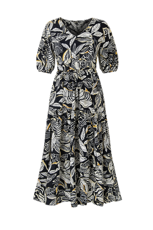 ASHA Rayon Half Sleeve Classic Length Dress | Canopy | FINAL SALE