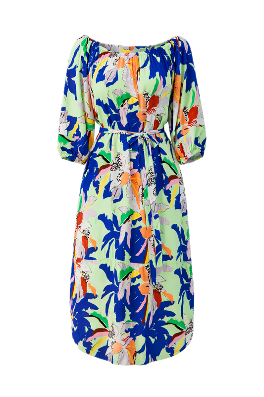 AVA Rayon Long Sleeve Classic/Midi Dress | Getaway | FINAL SALE