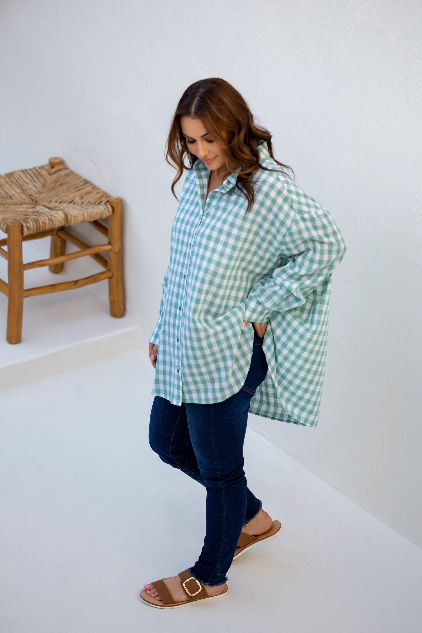 Amore Shirt in Haze Gingham