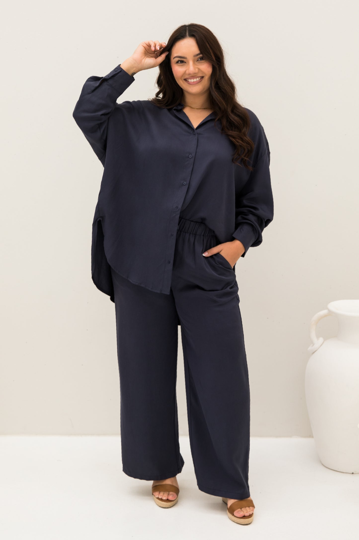 Samara Pant in Regatta Tencel