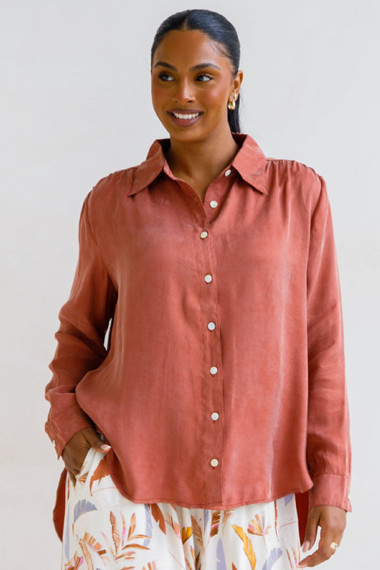 Aspen Shirt | Nutmeg | FINAL SALE