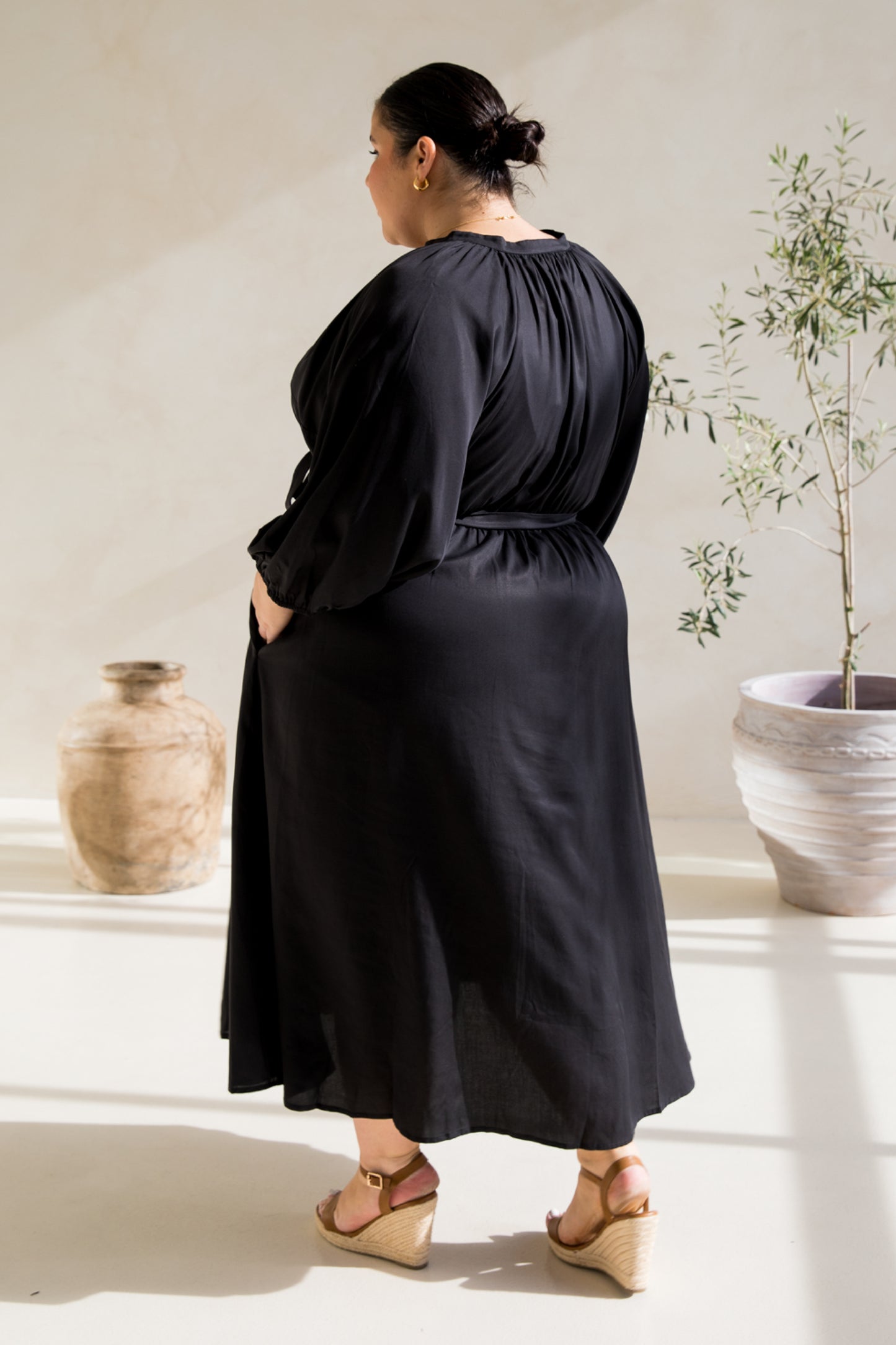 Athena Dress | Black Tencel