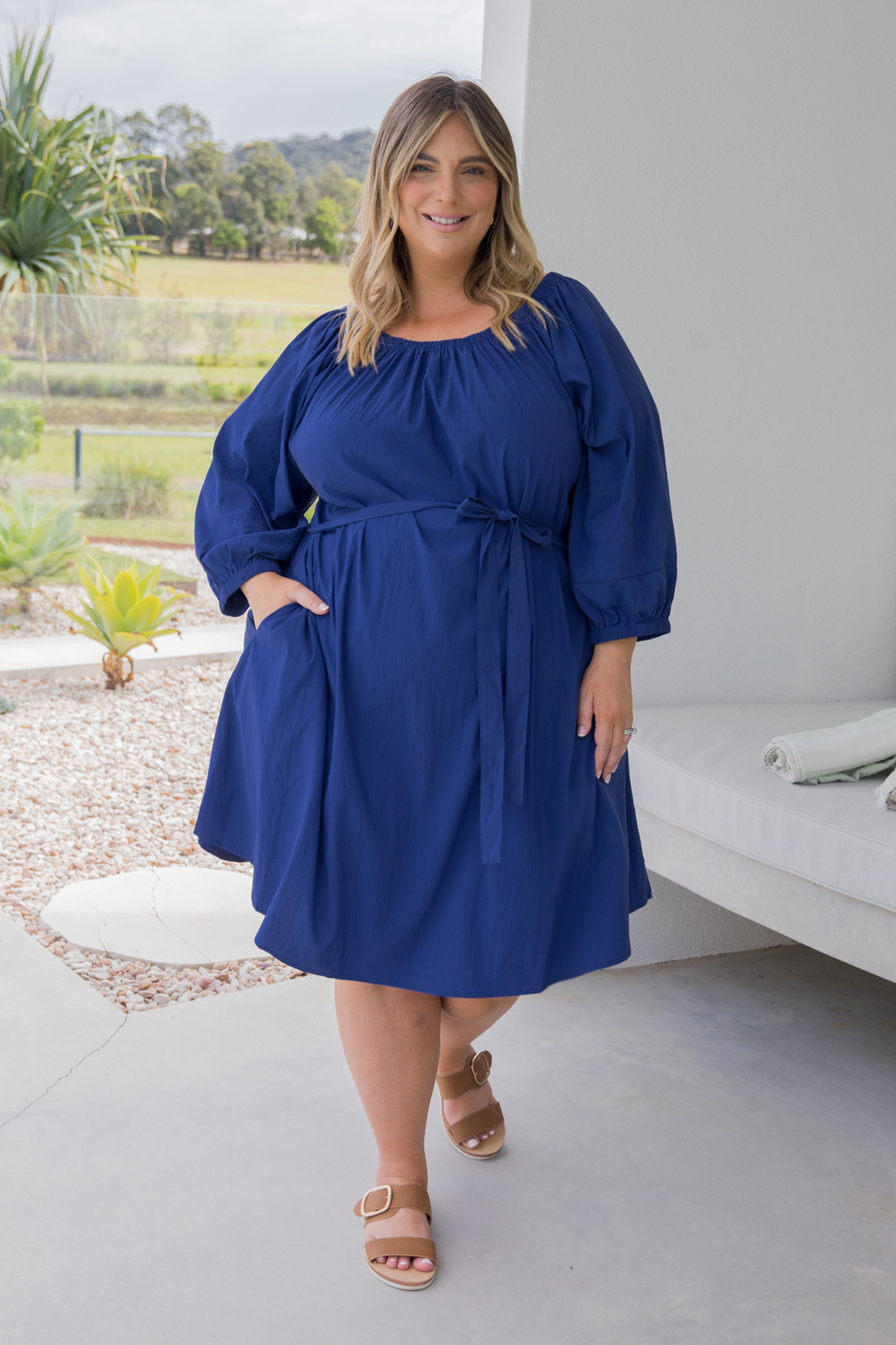 Avalon Dress in Pacific