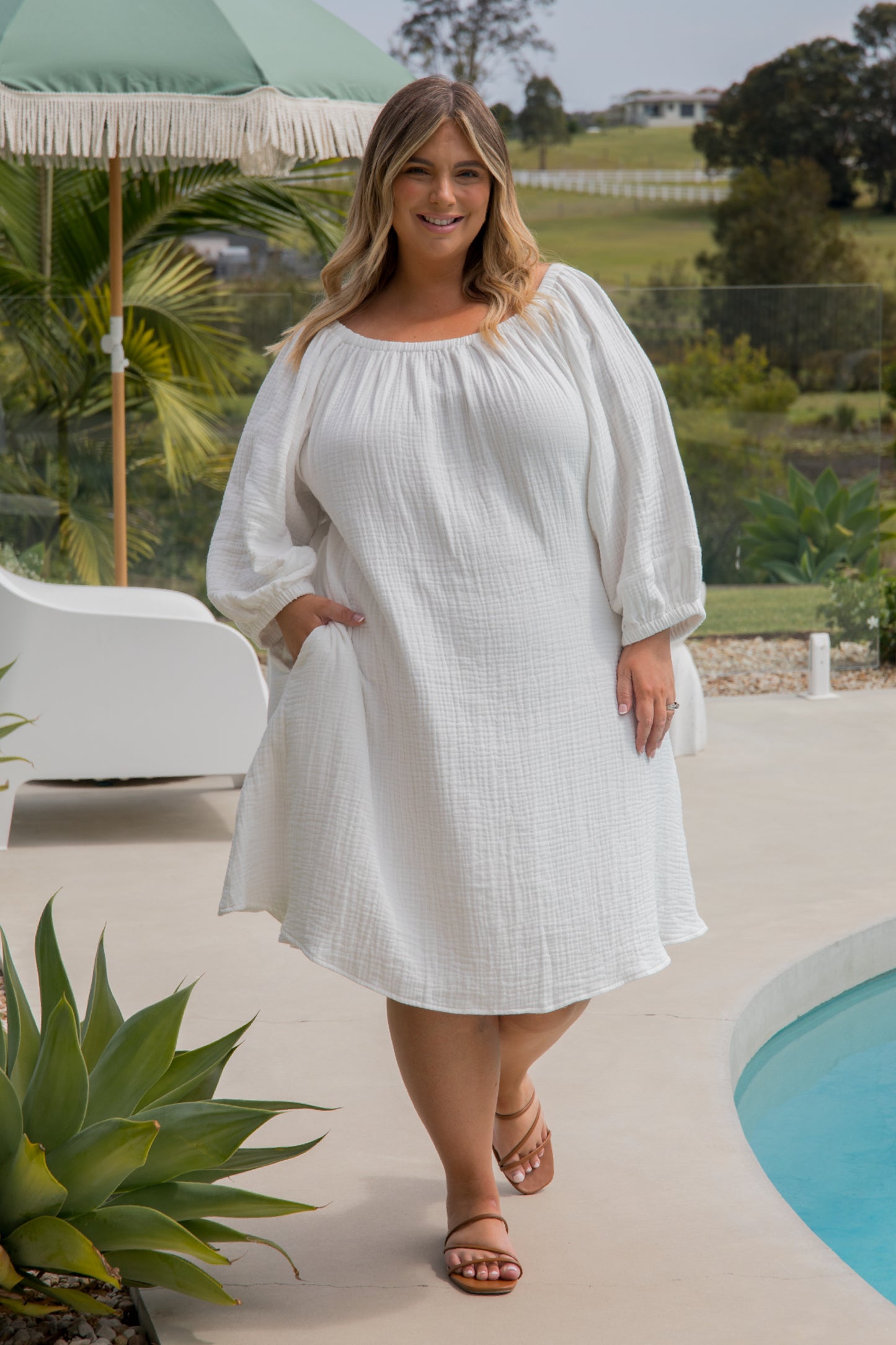 Avalon Dress | White