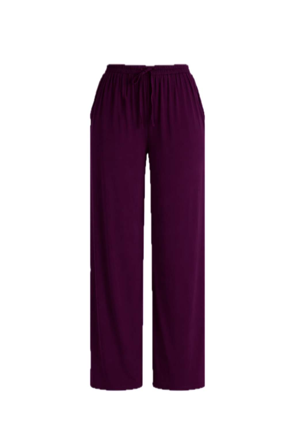 BELLA Bamboo Wide Leg Long Pant | Berry