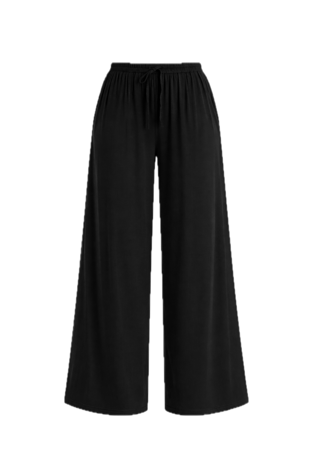 BELLA Bamboo Wide Leg Long Pant | Black | FINAL SALE