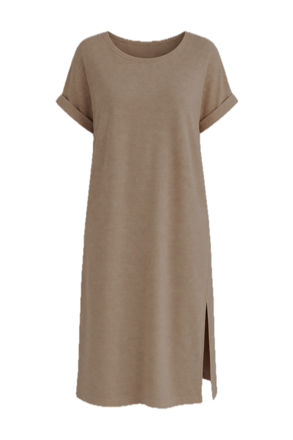 BONNIE Lounge Short Sleeve Midi Dress | Taupe