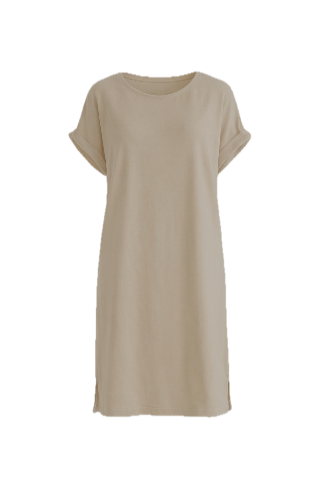 BONNIE Lounge Short Sleeve Midi Dress | Taupe