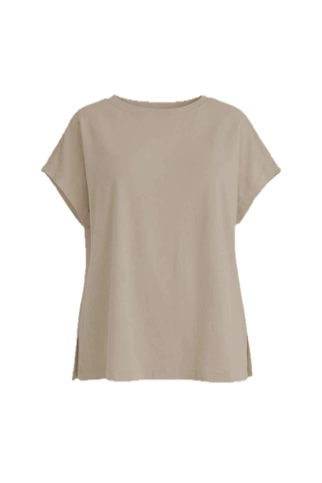 BRIDGET Lounge Long Sleeve Classic/Longline Top | Taupe