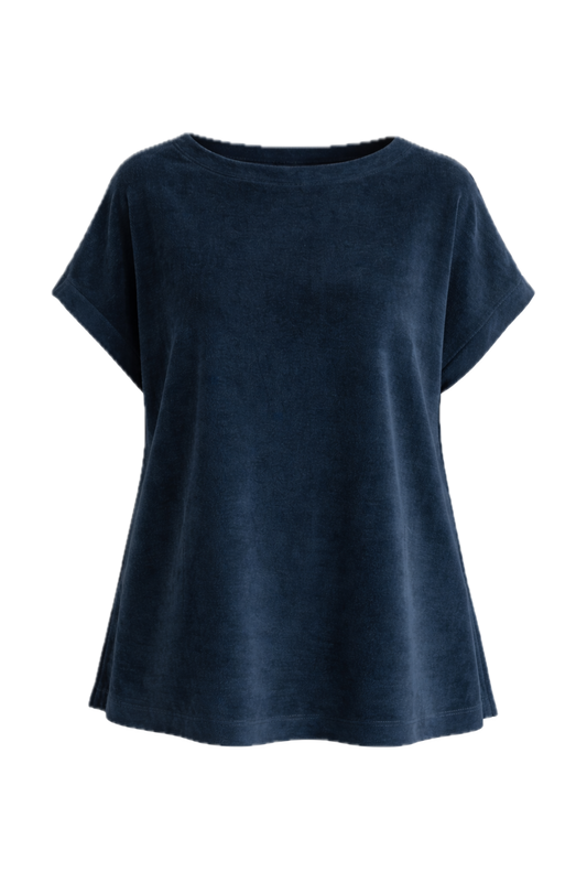 BRIDGET Lounge Short Sleeve Classic/Longline Top | Forest Marle | FINAL SALE