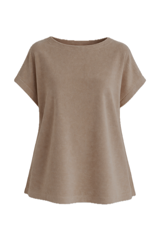 BRIDGET Lounge Long Sleeve Classic/Longline Top | Taupe