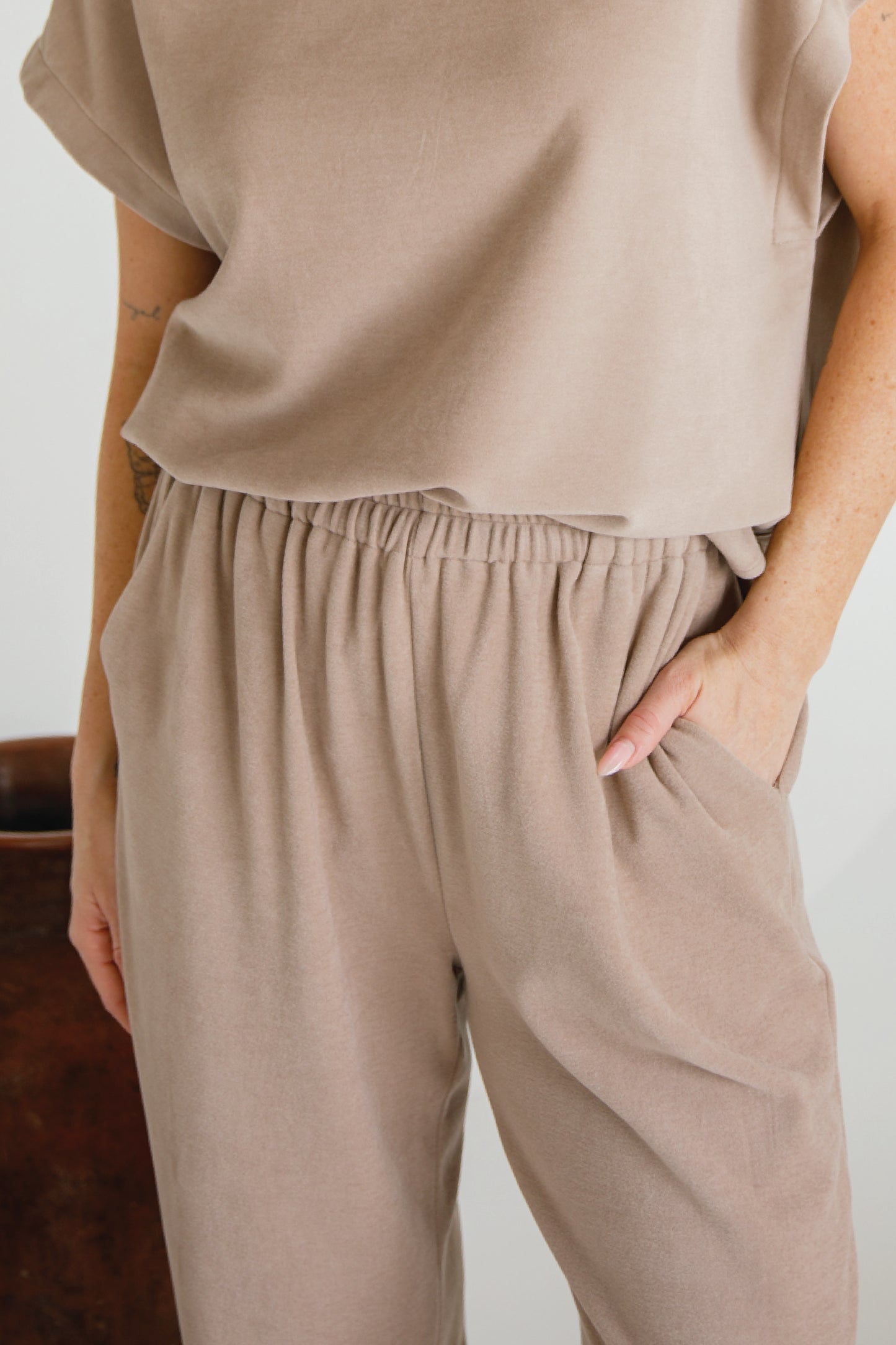 Betty Lounge Pant | Taupe