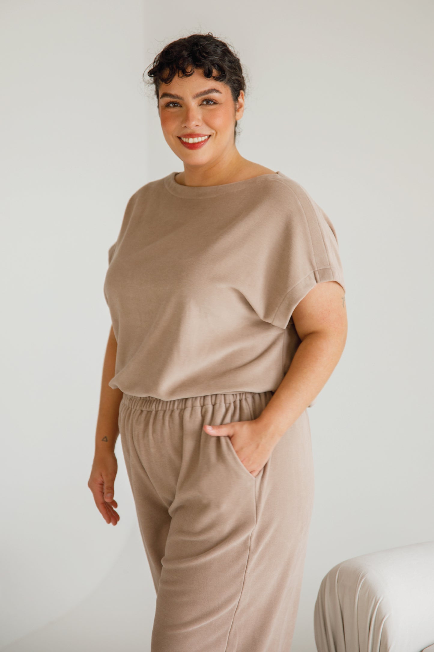 Betty Lounge Pant | Taupe