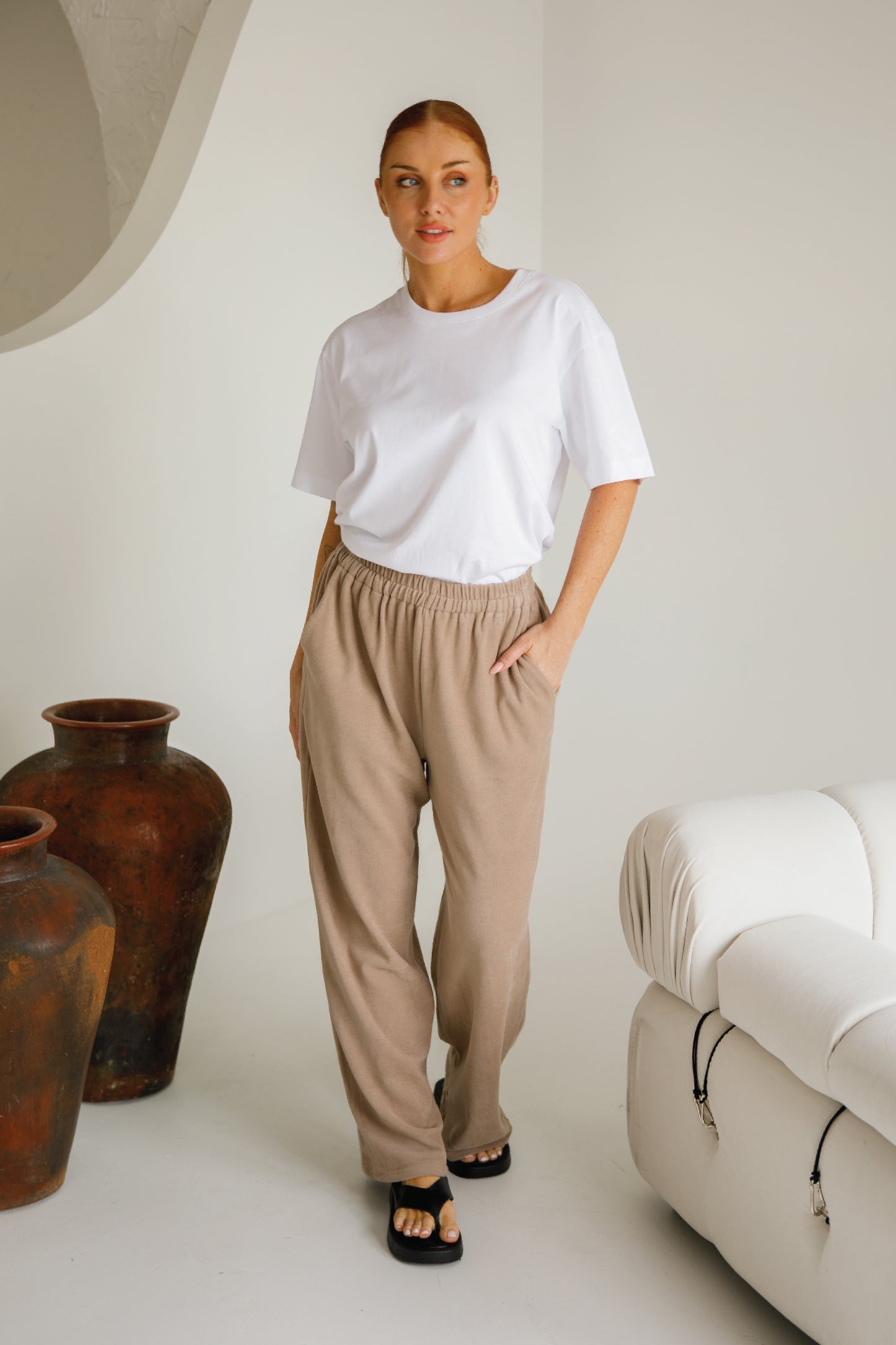 Betty Lounge Pant | Taupe