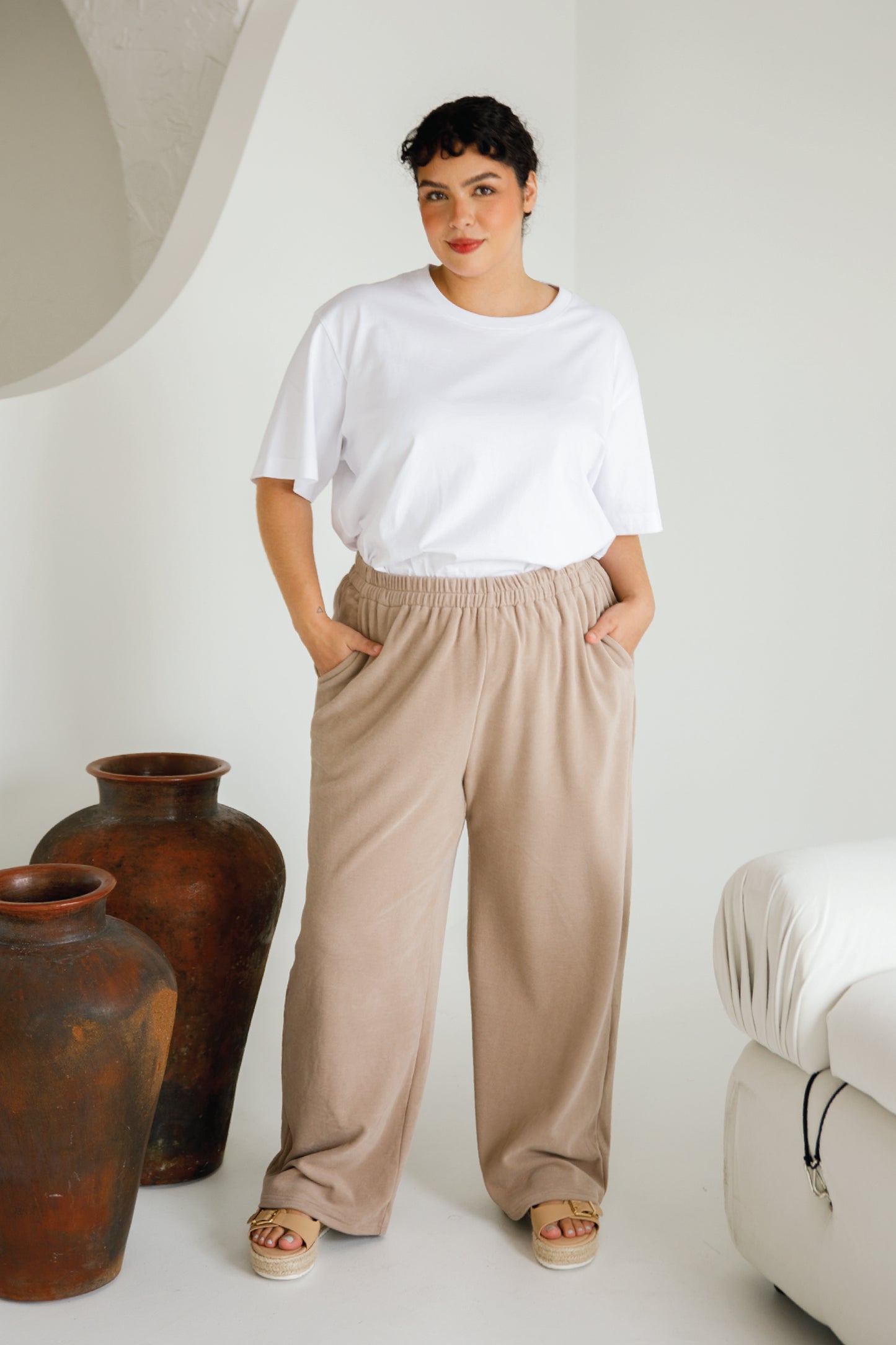 Betty Lounge Pant | Taupe