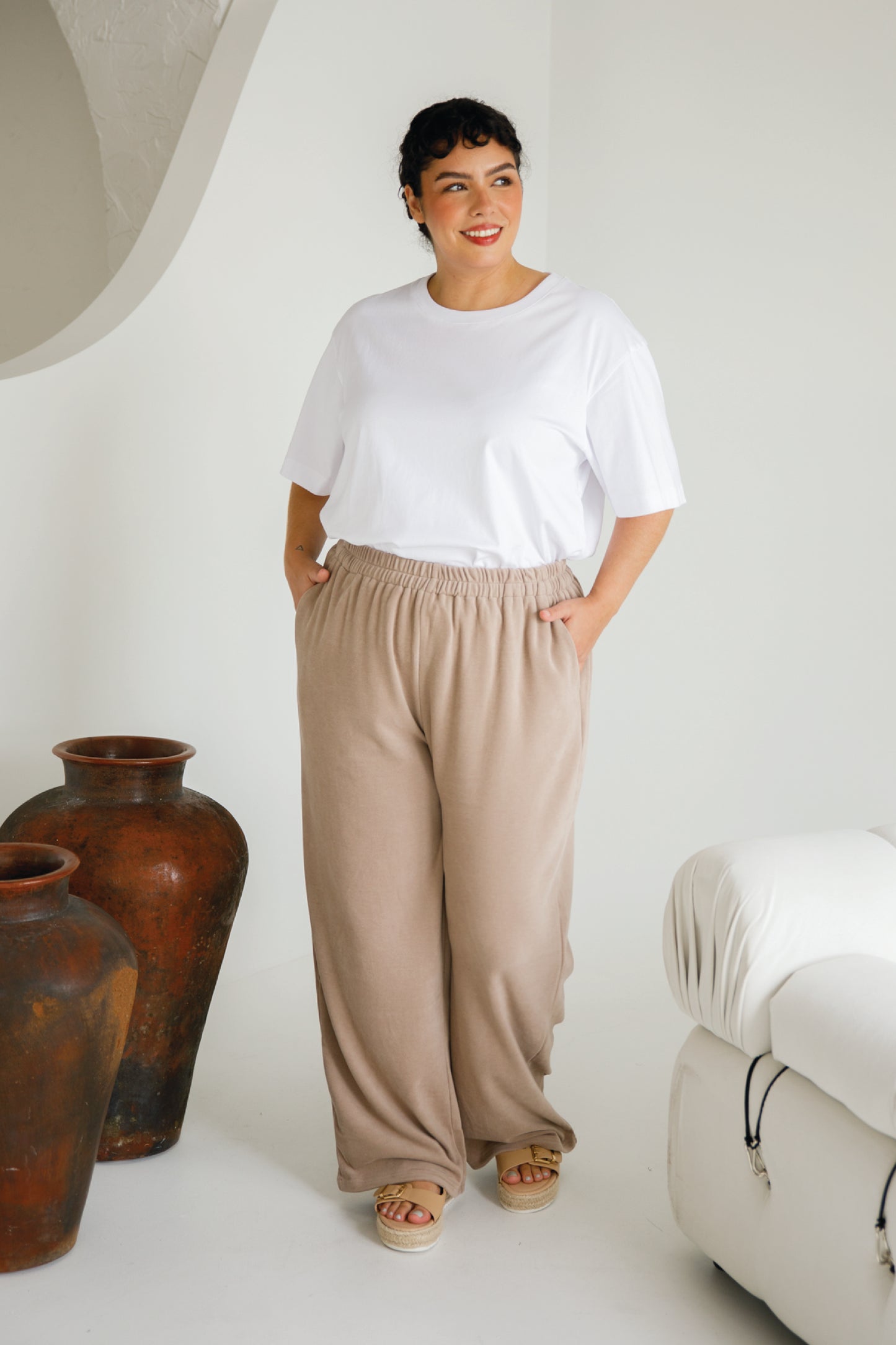 Betty Lounge Pant | Taupe