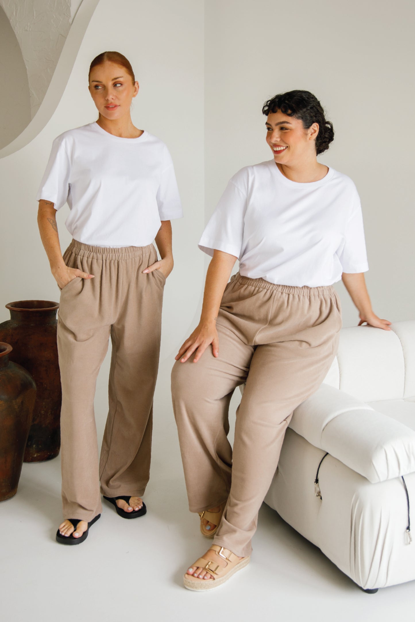 Betty Lounge Pant | Taupe