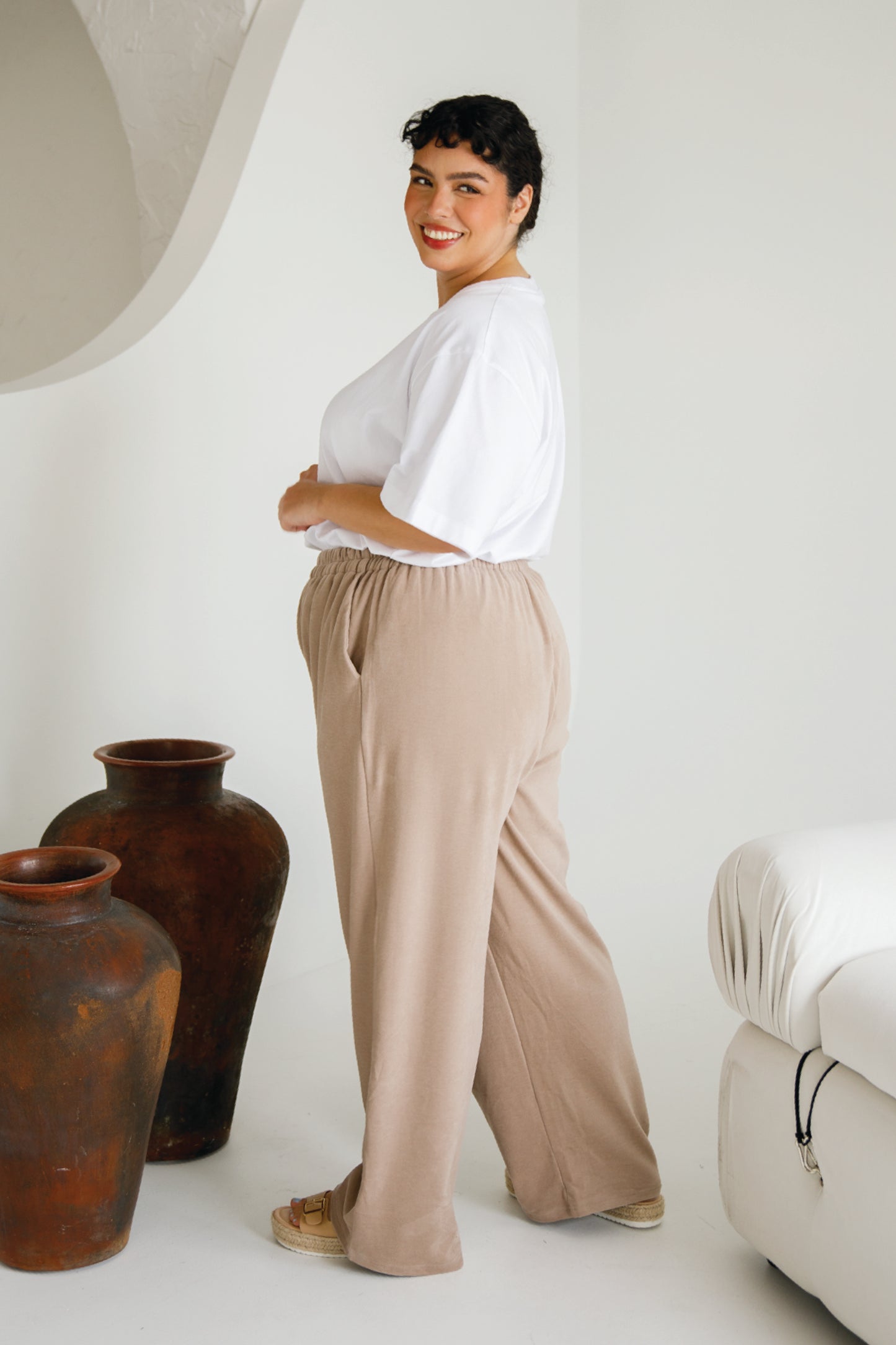 Betty Lounge Pant | Taupe