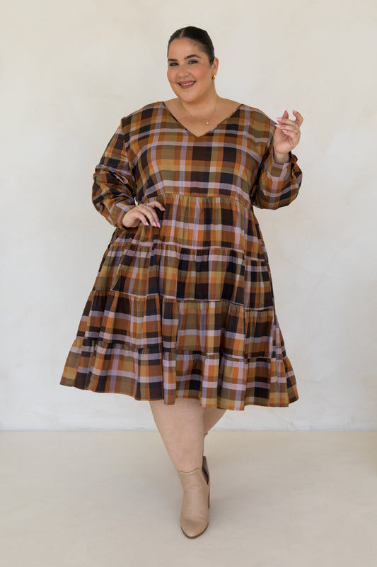 Bonita Dress | Fall Check | FINAL SALE