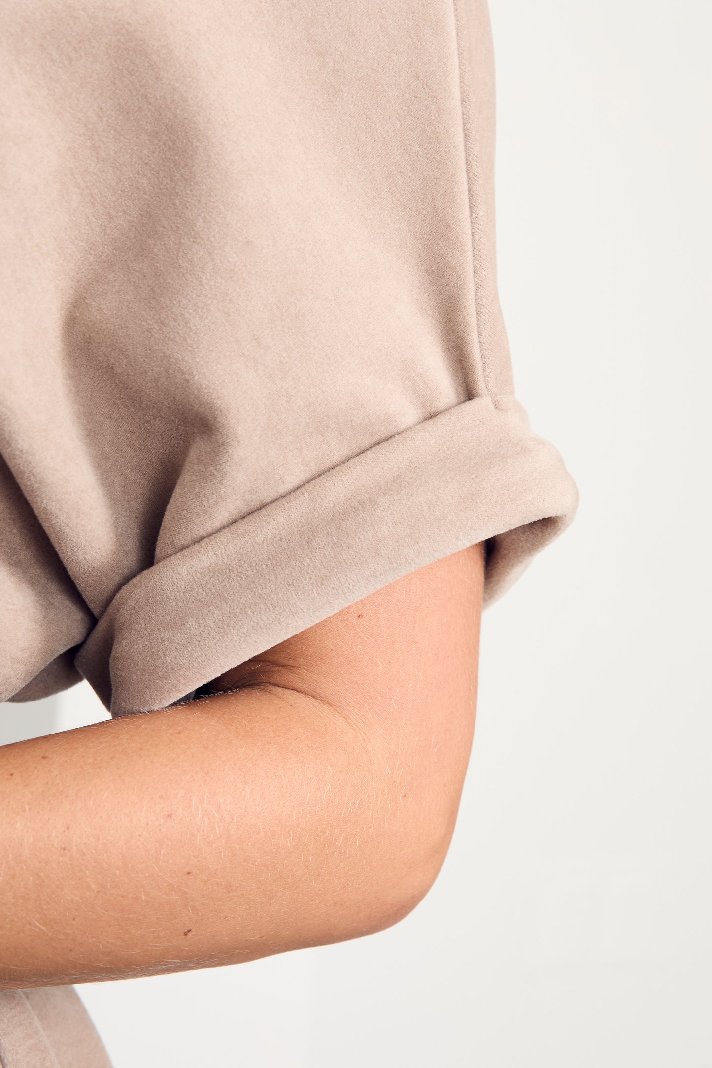 BONNIE Knit Short Sleeve Midi Dress | Taupe