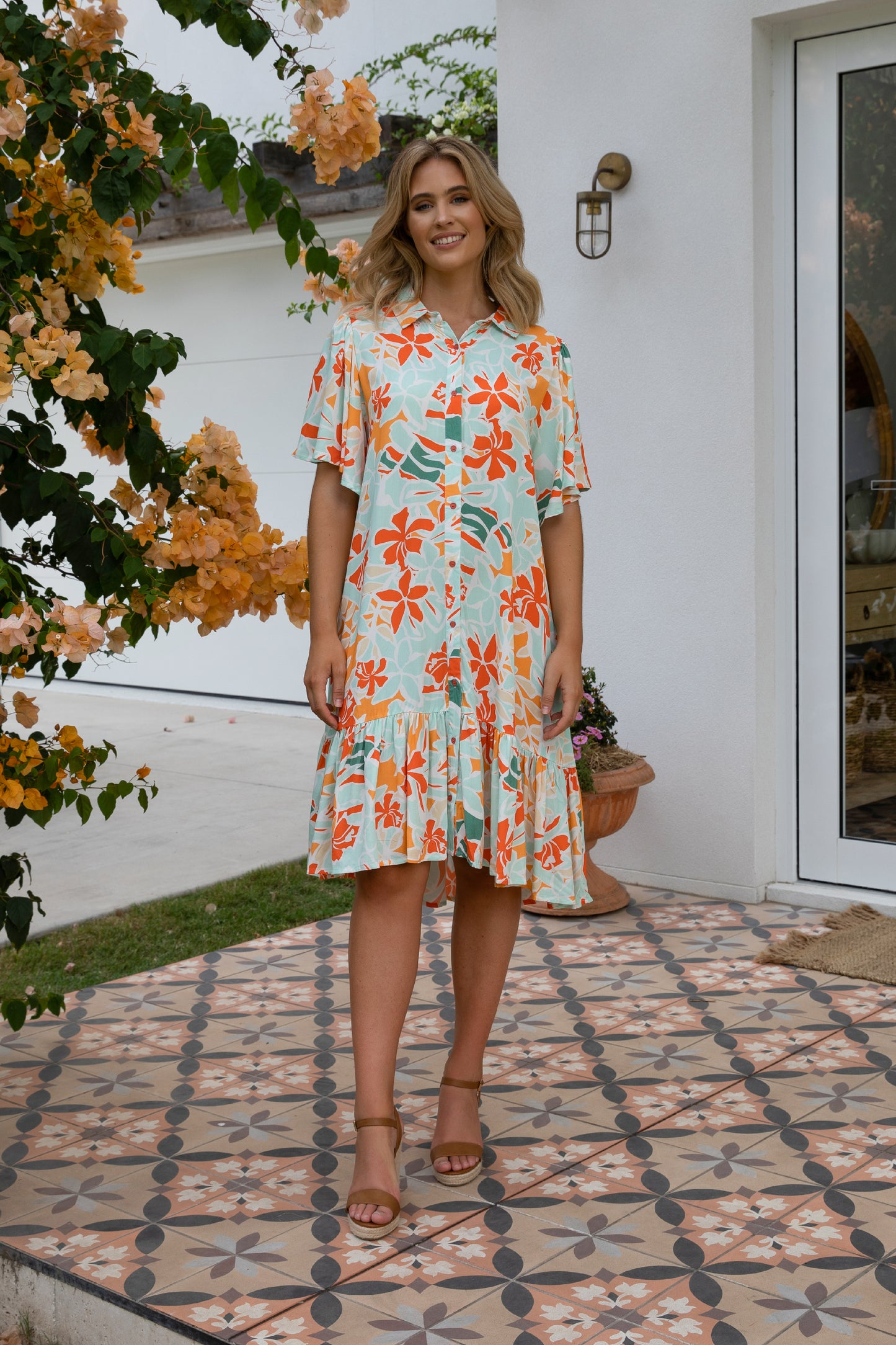Plus-Sized Floral Dresses | PQ Collection | Capri Dress in Palmero