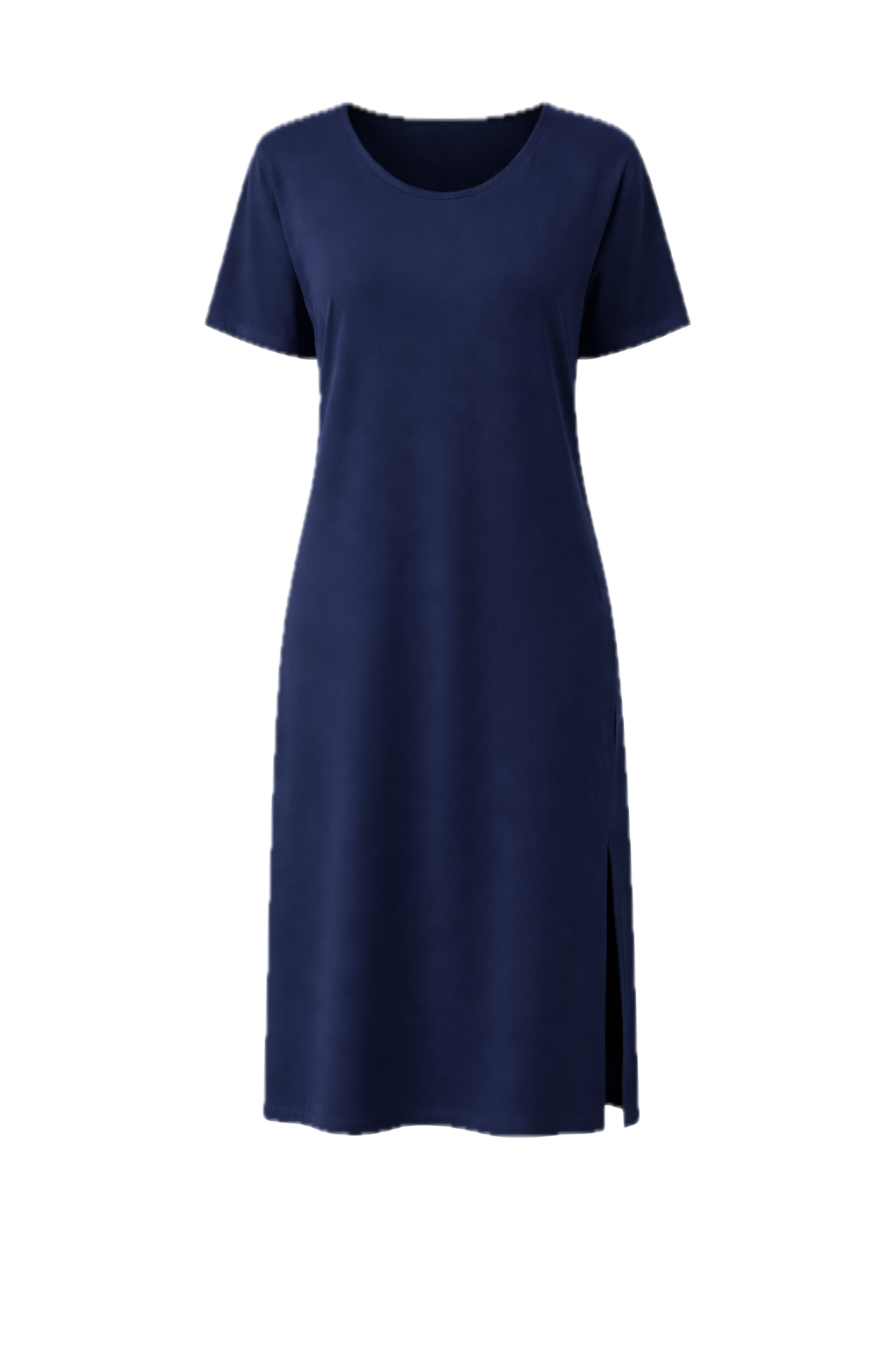 DESTINY Bamboo Short Sleeve Midi Dress | Navy