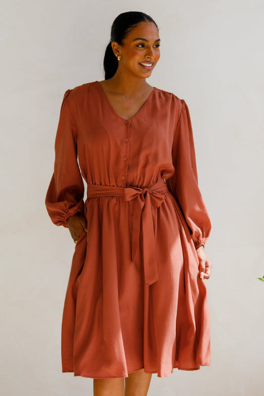 Dahlia Dress | Auburn | FINAL SALE