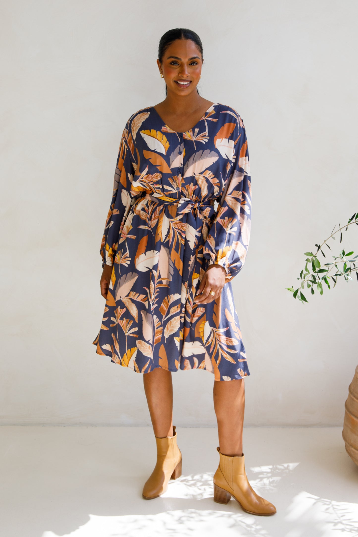 Dahlia Dress | Dark Palmetto