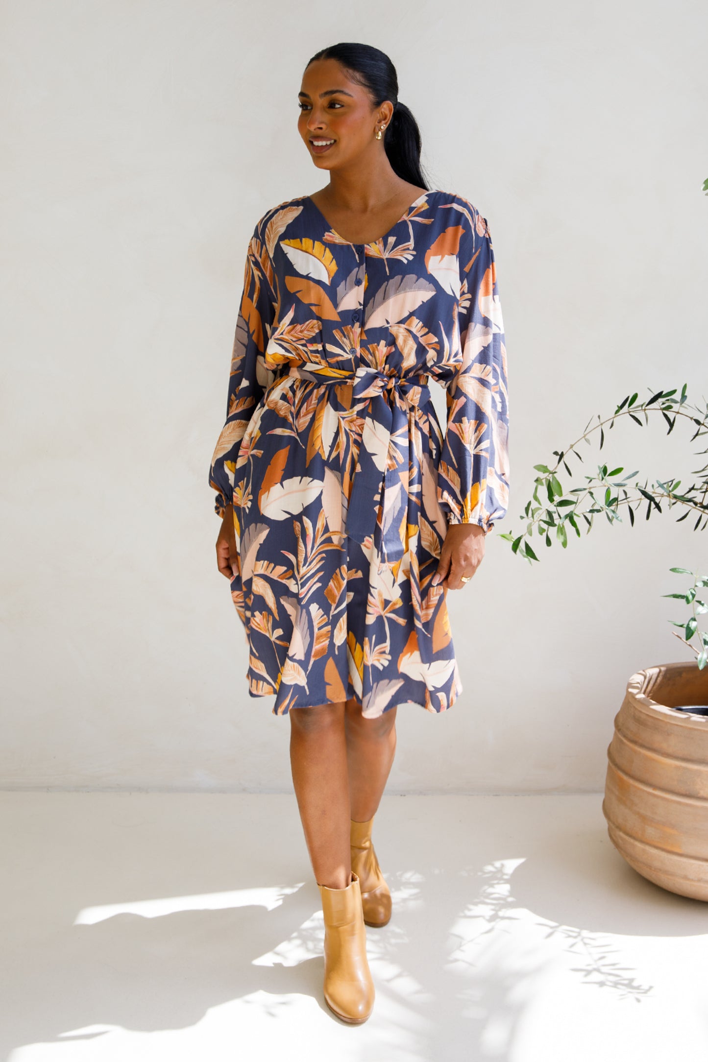 Dahlia Dress | Dark Palmetto