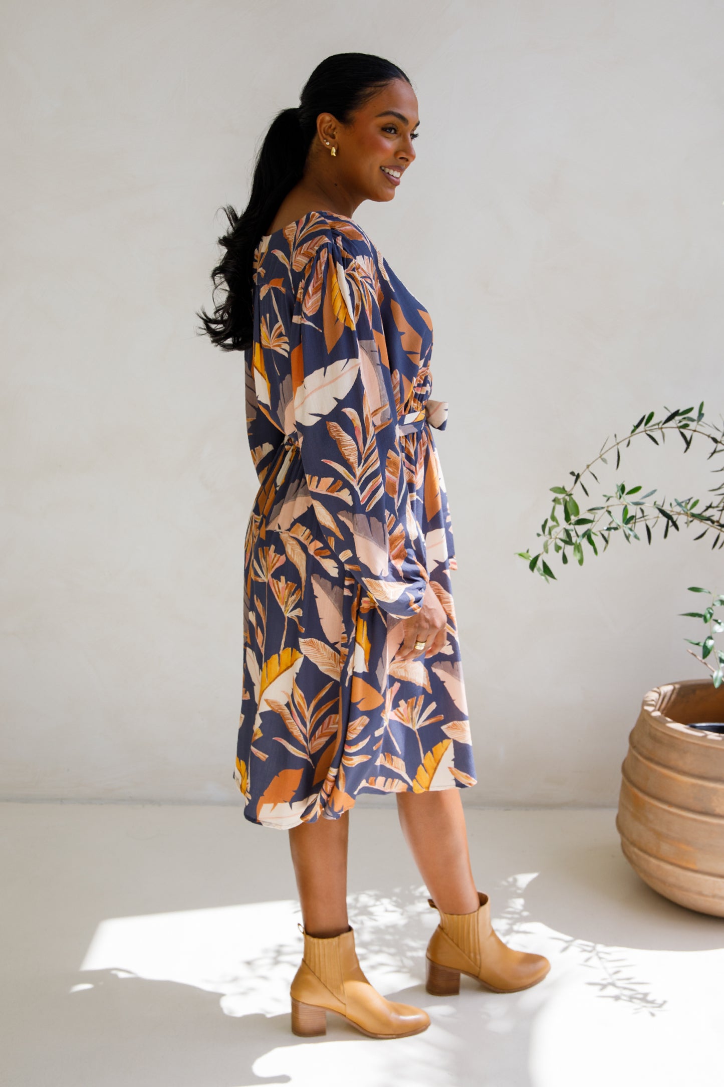 Dahlia Dress | Dark Palmetto