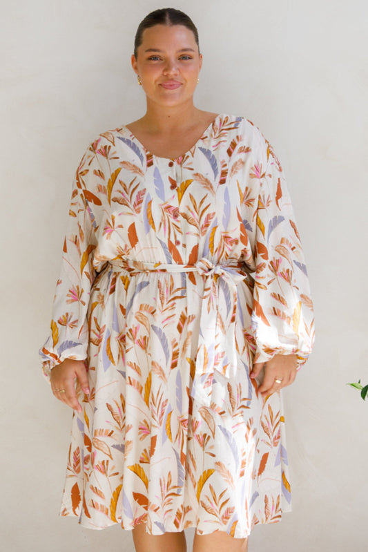 Dahlia Dress | Light Palmetto | FINAL SALE