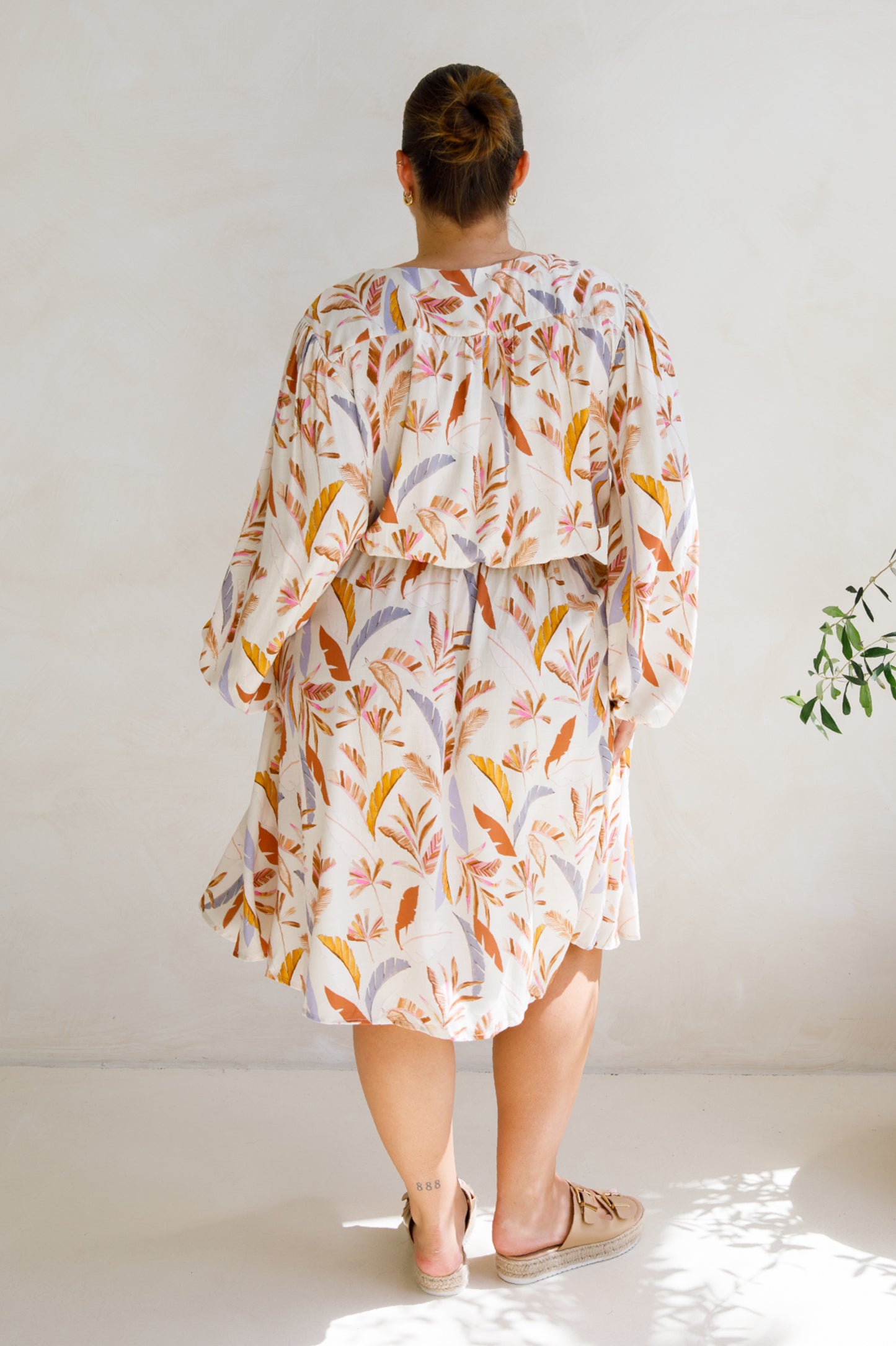 Dahlia Dress | Light Palmetto