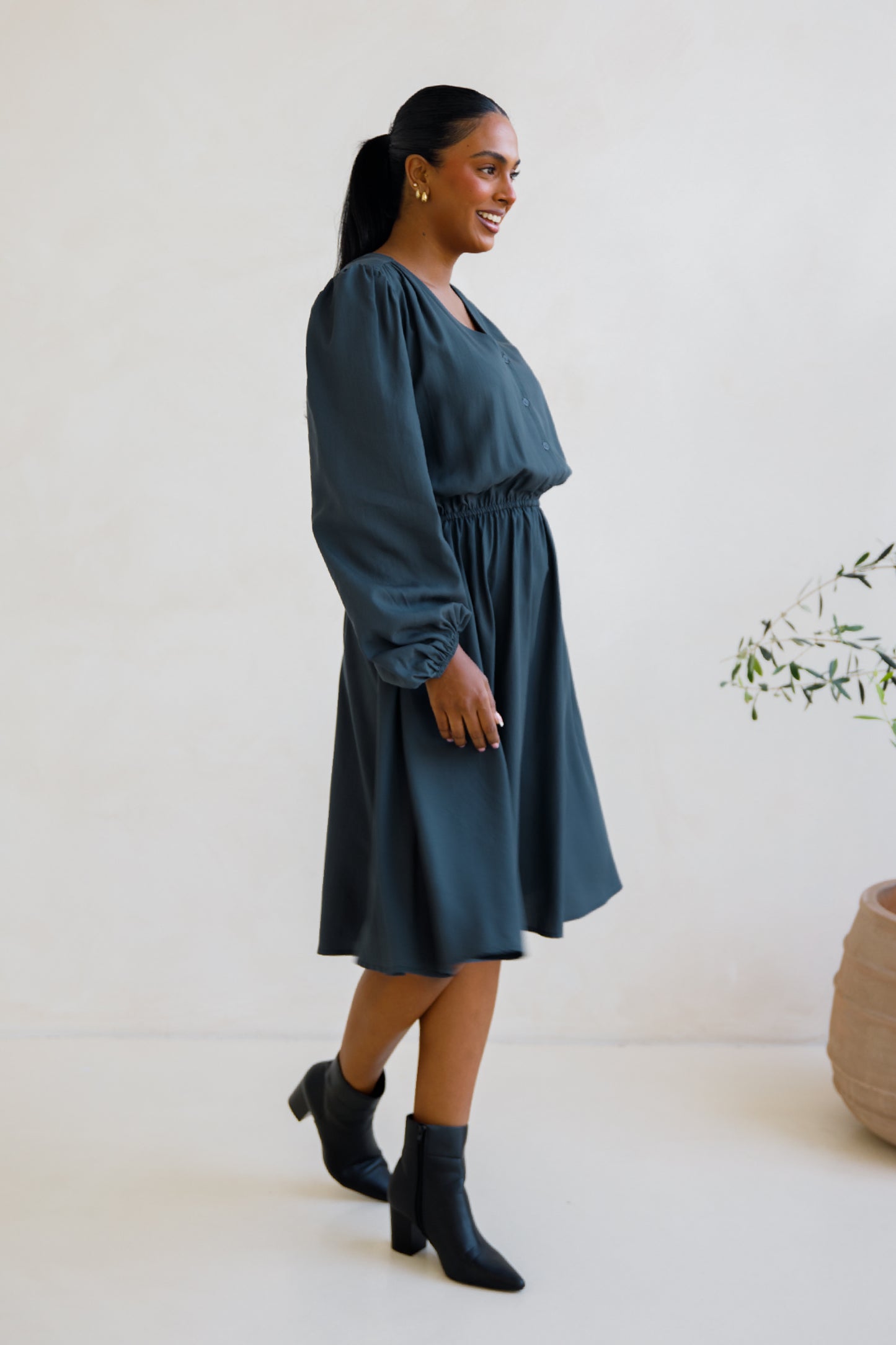 Dahlia Dress | Storm