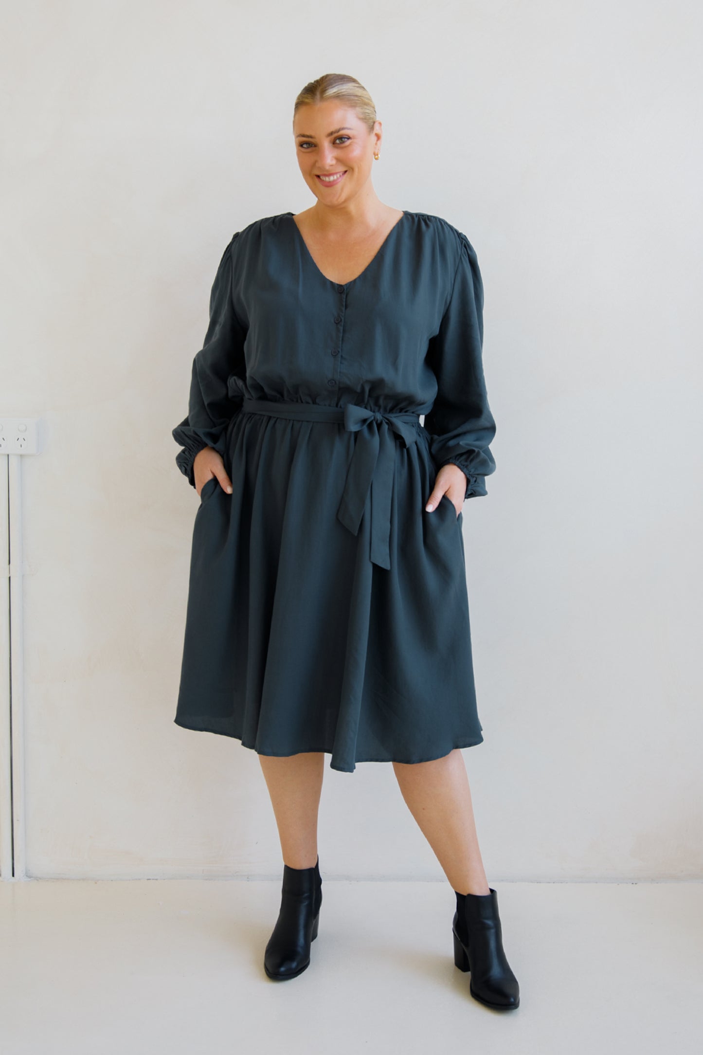 Dahlia Dress | Storm
