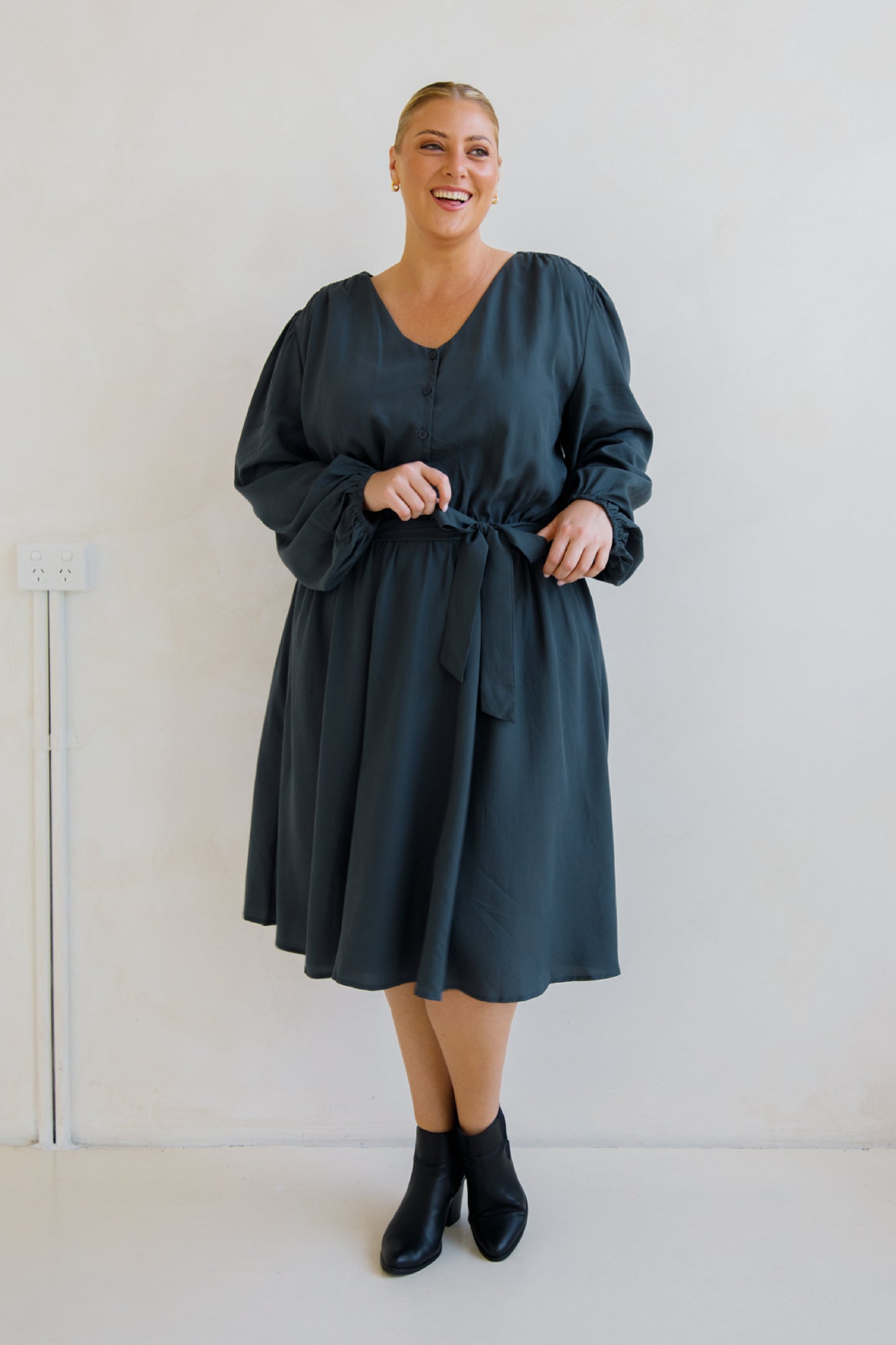 Dahlia Dress | Storm