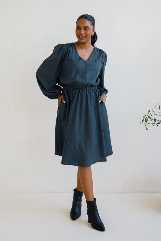 Dahlia Dress | Storm