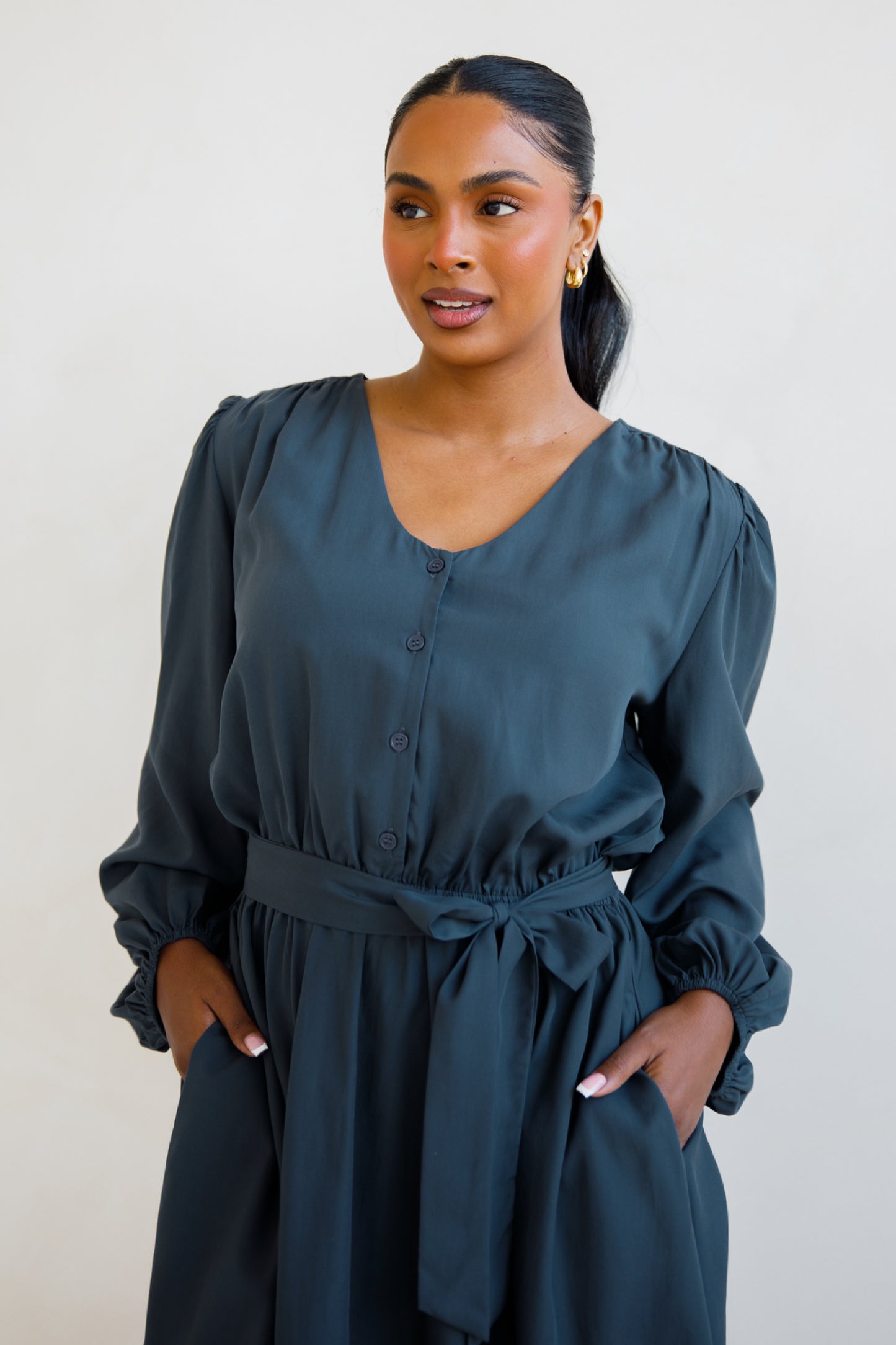 Dahlia Dress | Storm