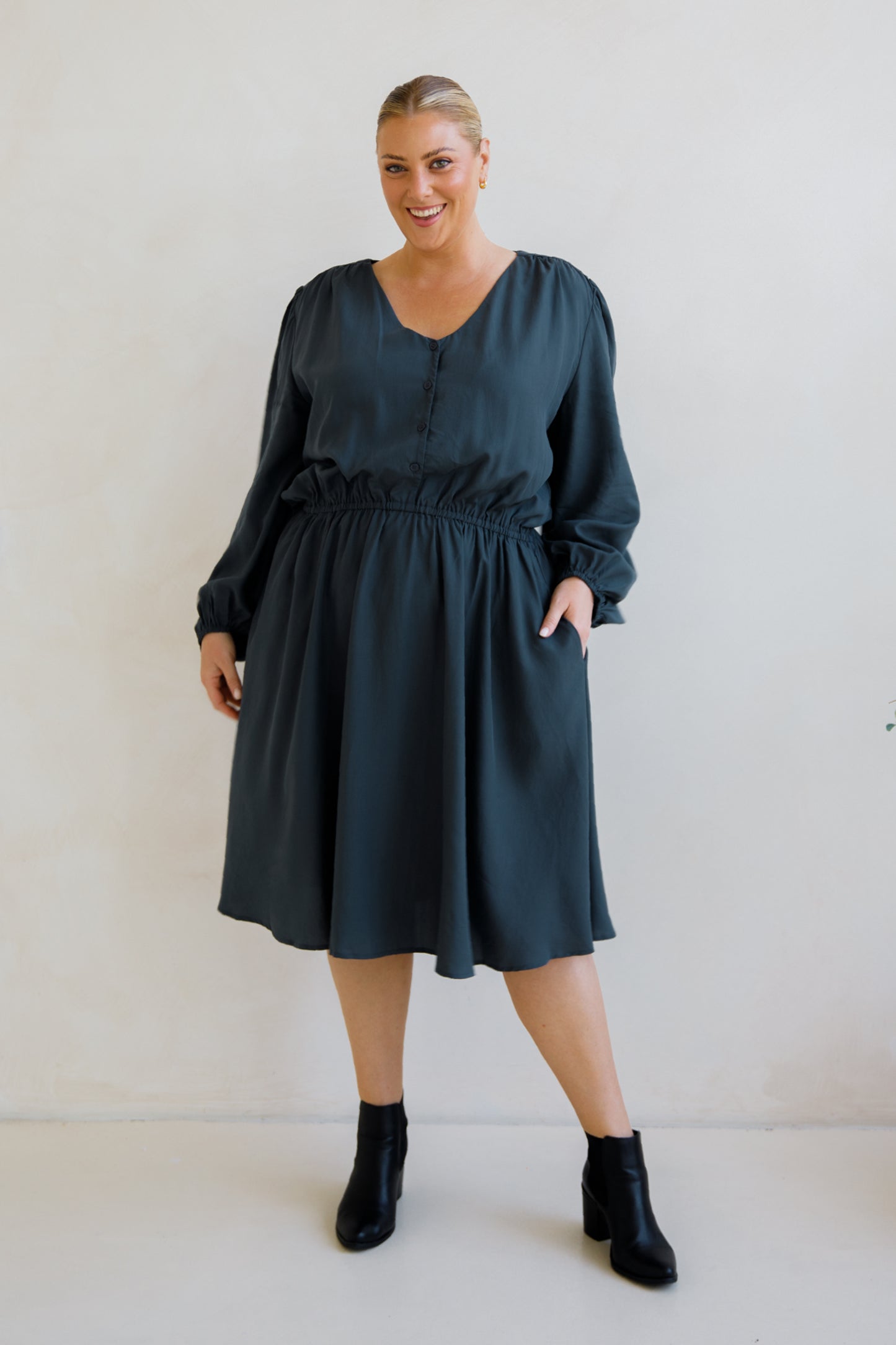 Dahlia Dress | Storm