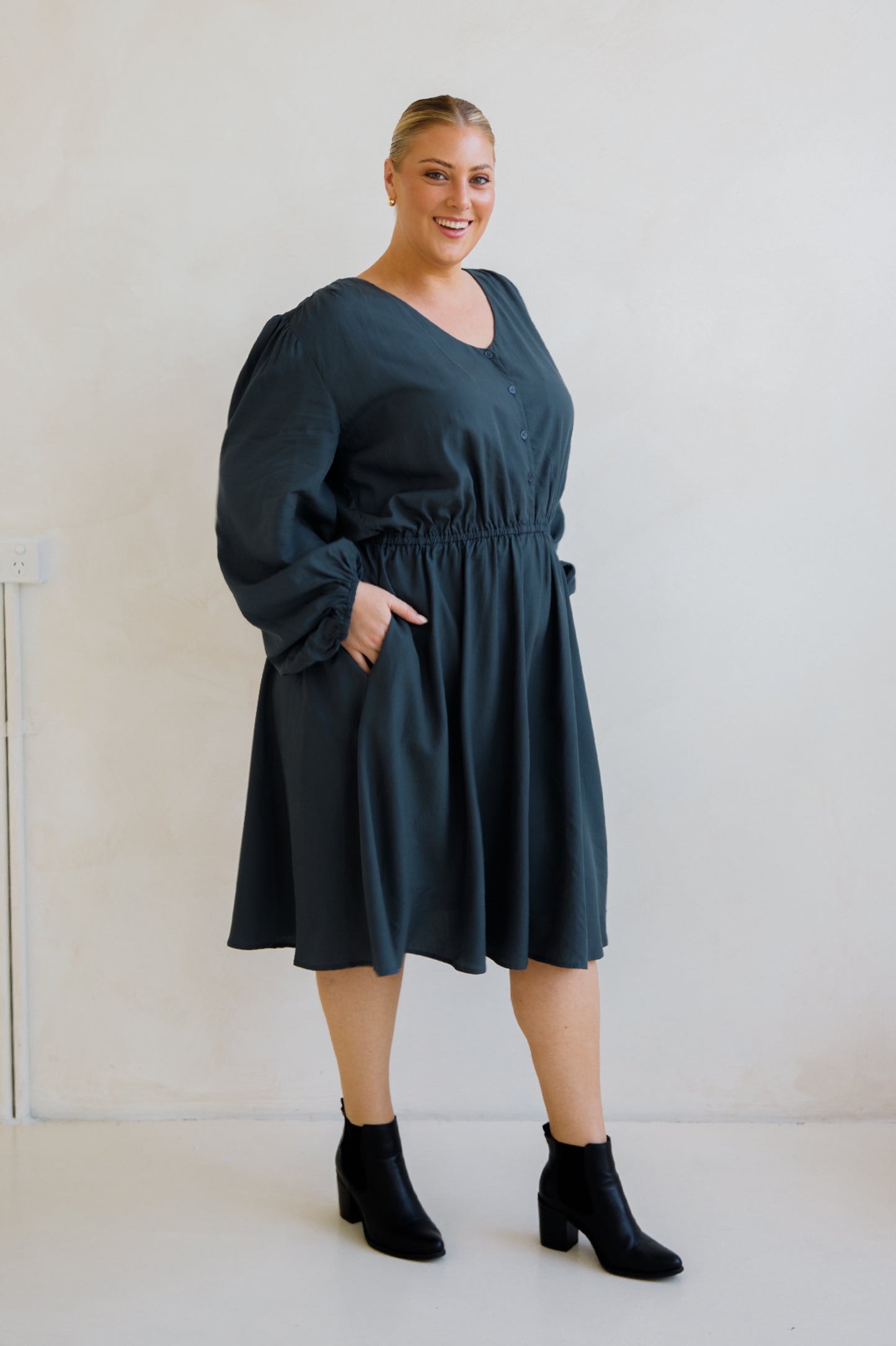 Dahlia Dress | Storm