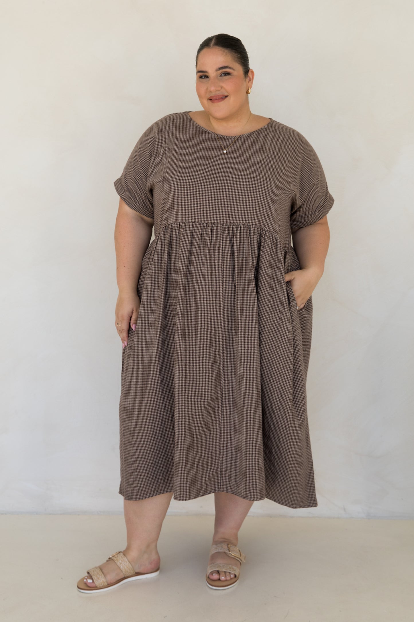 Darcy Dress | Chocolate Check