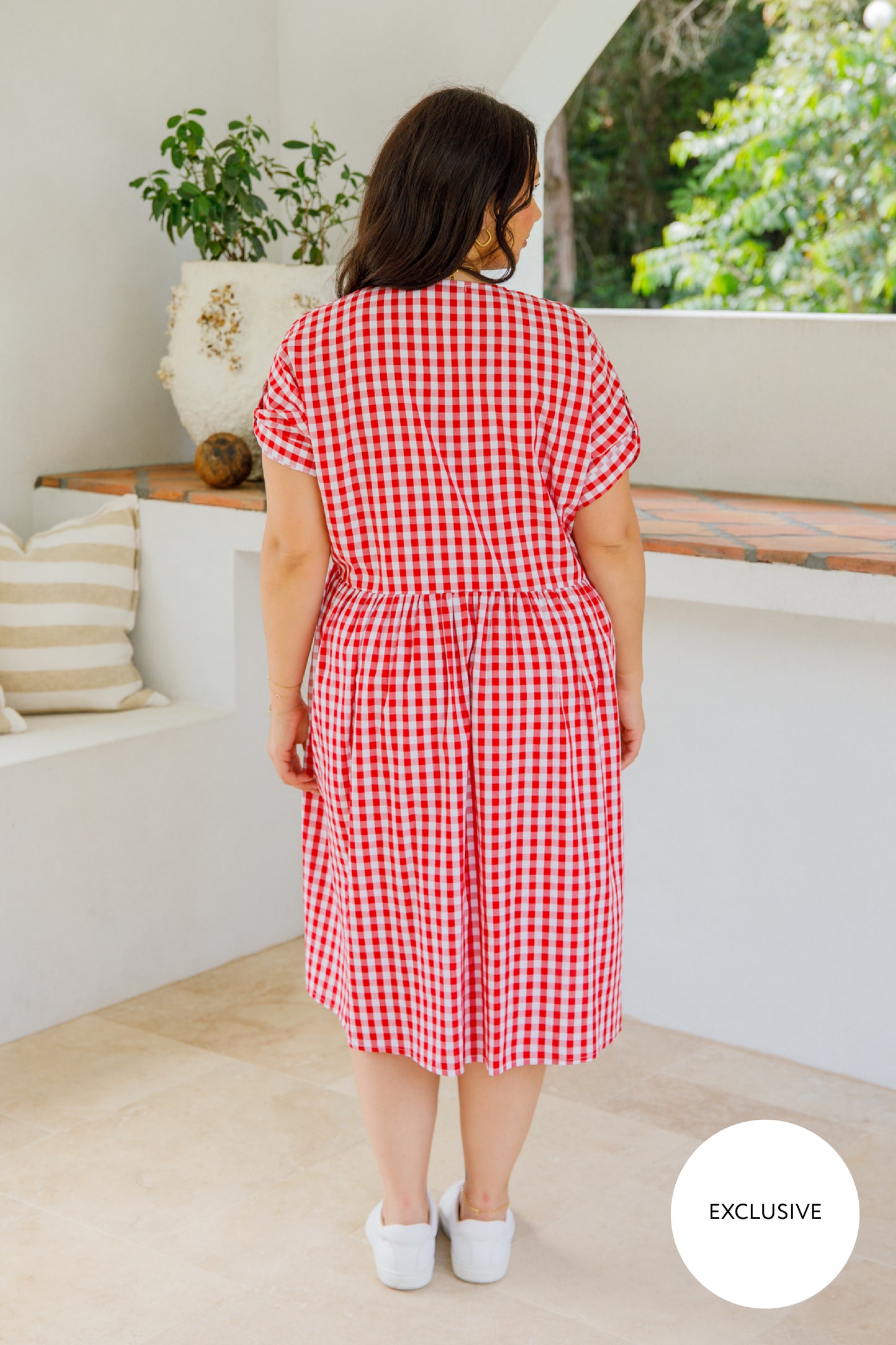 Dazzle Dress | Red Gingham