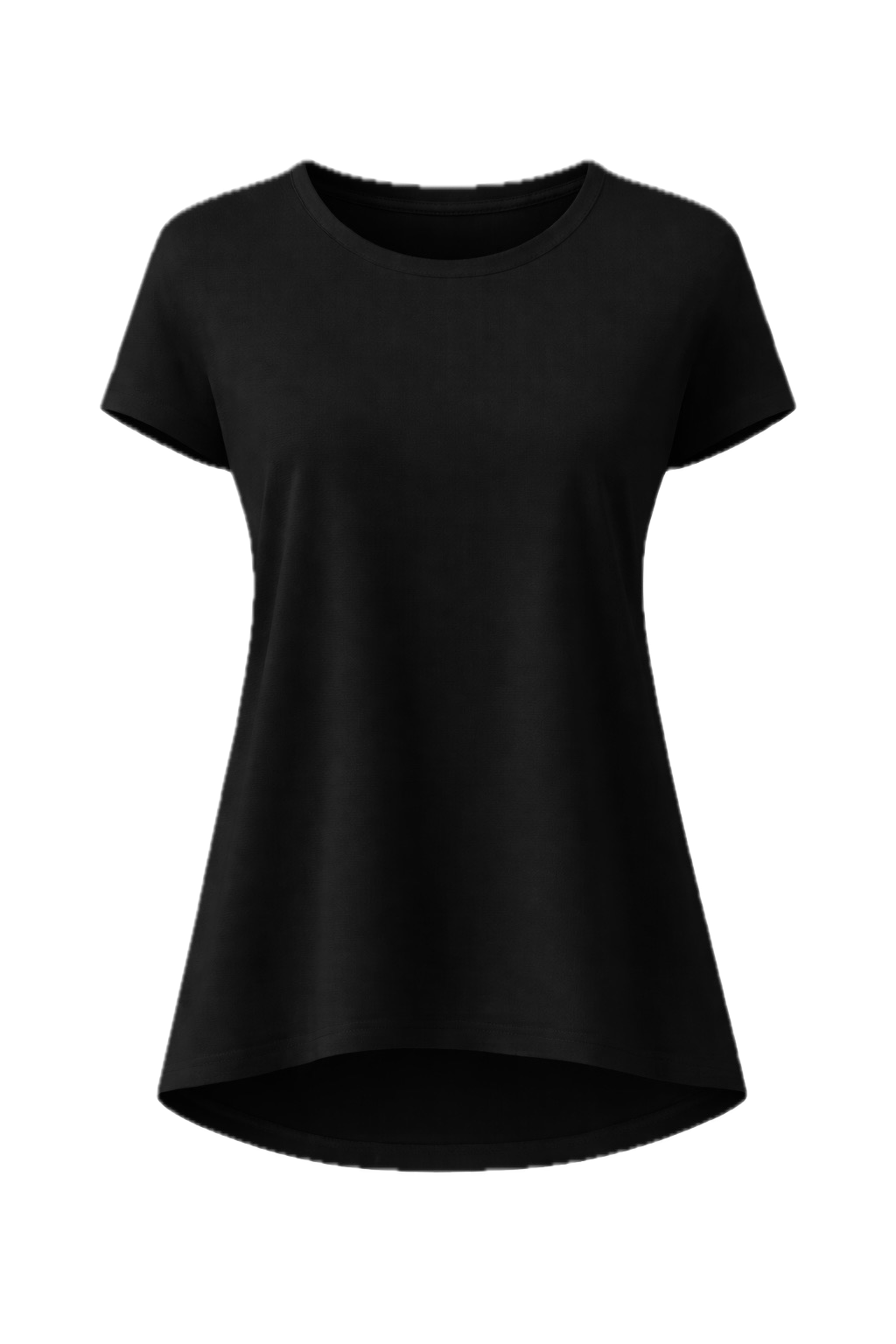 DESTINY Bamboo Short Sleeve Classic Length Top | Black