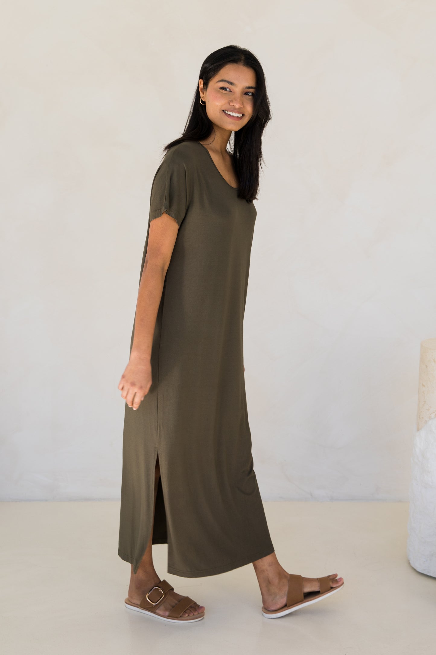 Destiny Dress | Moss Green