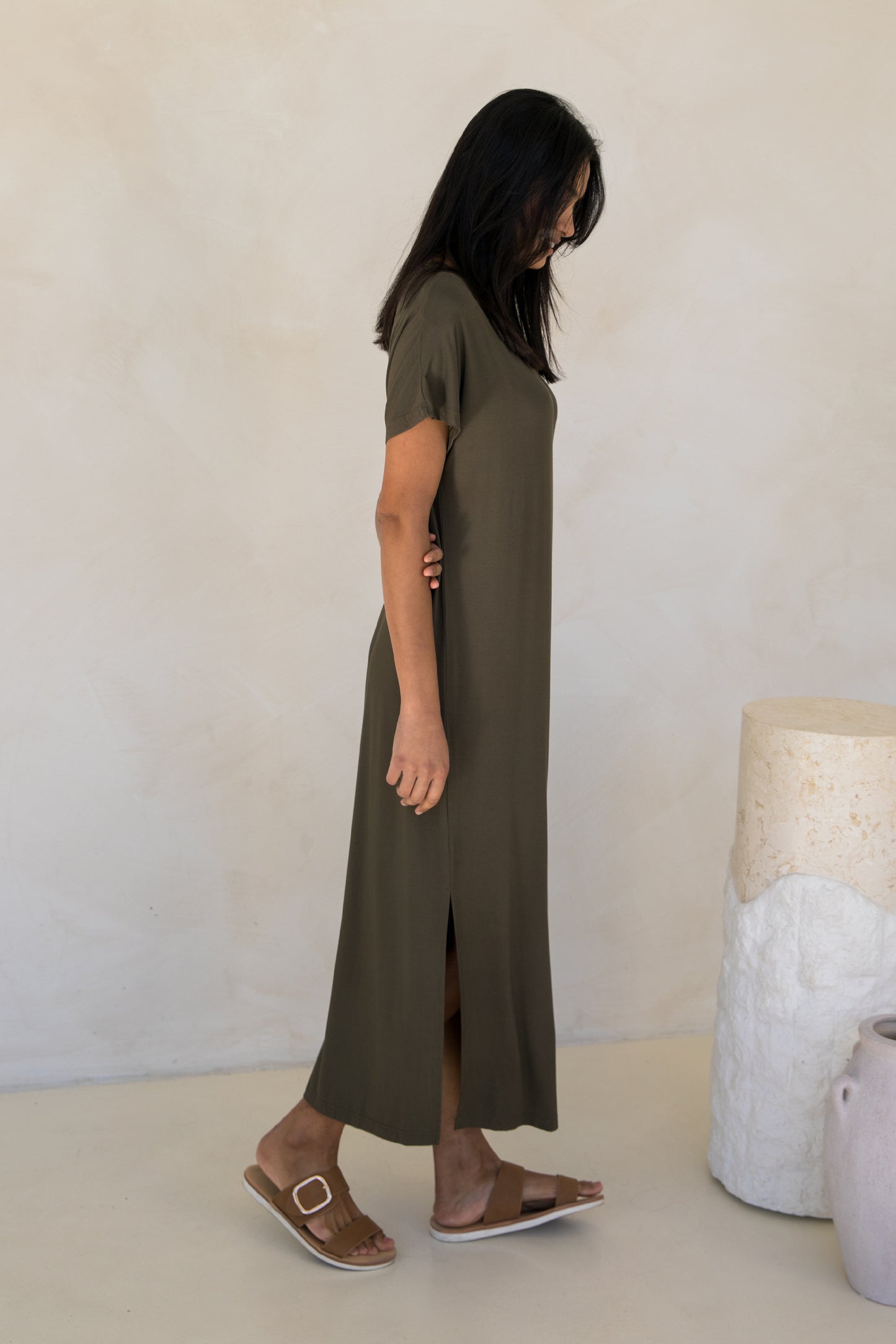 Destiny Dress | Moss Green