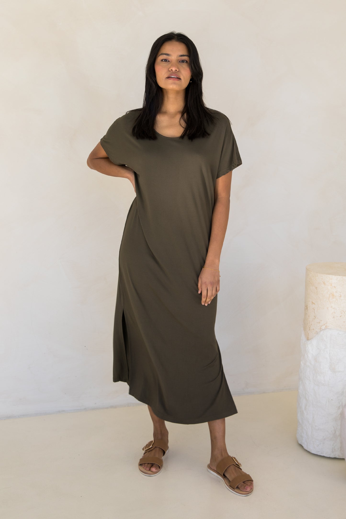 Destiny Dress | Moss Green