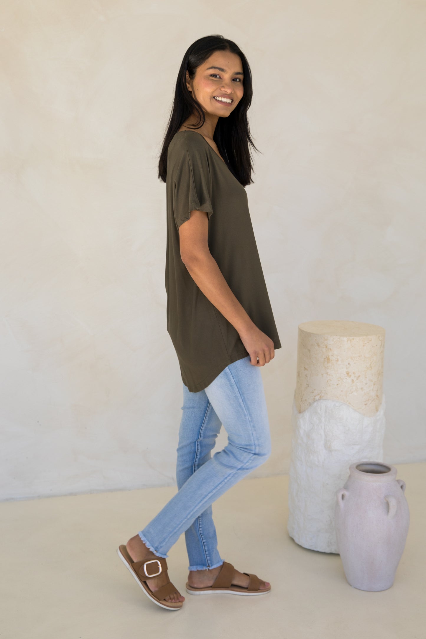 Destiny Top | Moss Green