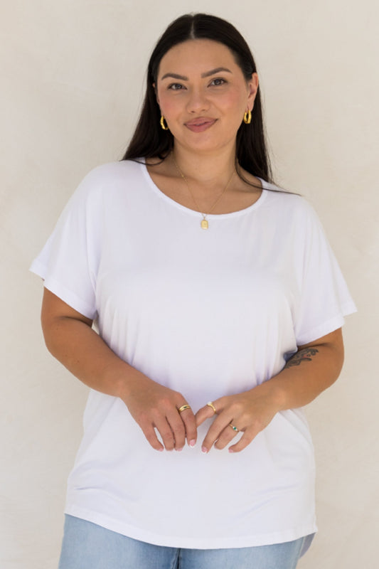 Destiny Bamboo Top | White