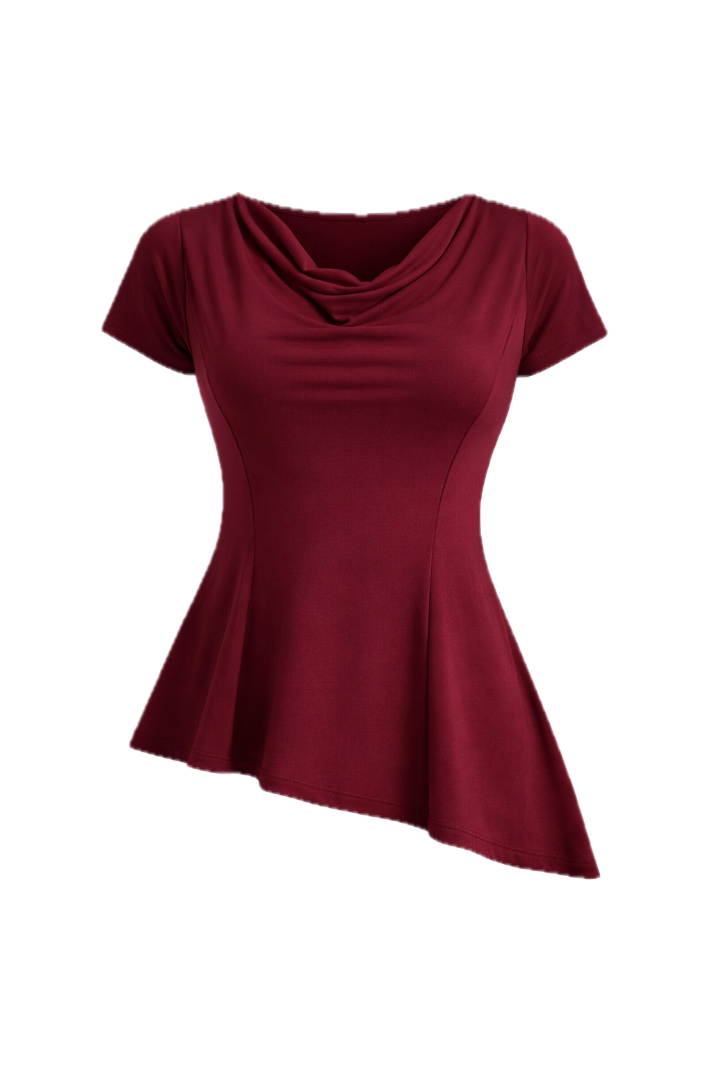 EVE Bamboo Short Sleeve Classic Length Top | Cranberry