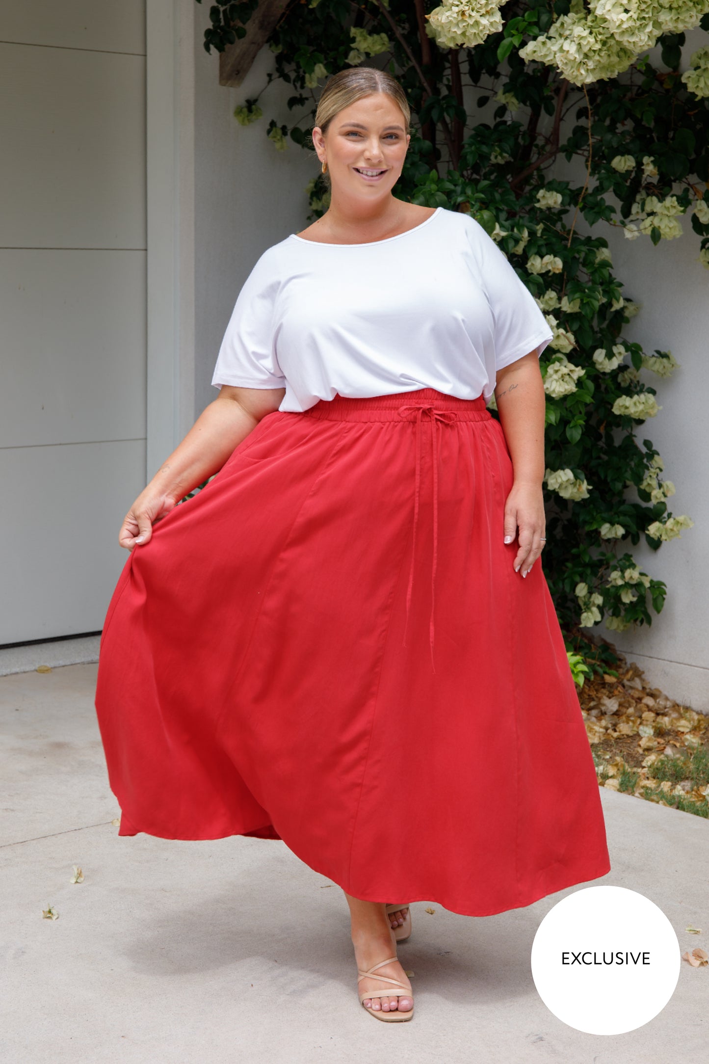 Esme Skirt | Cherry Red