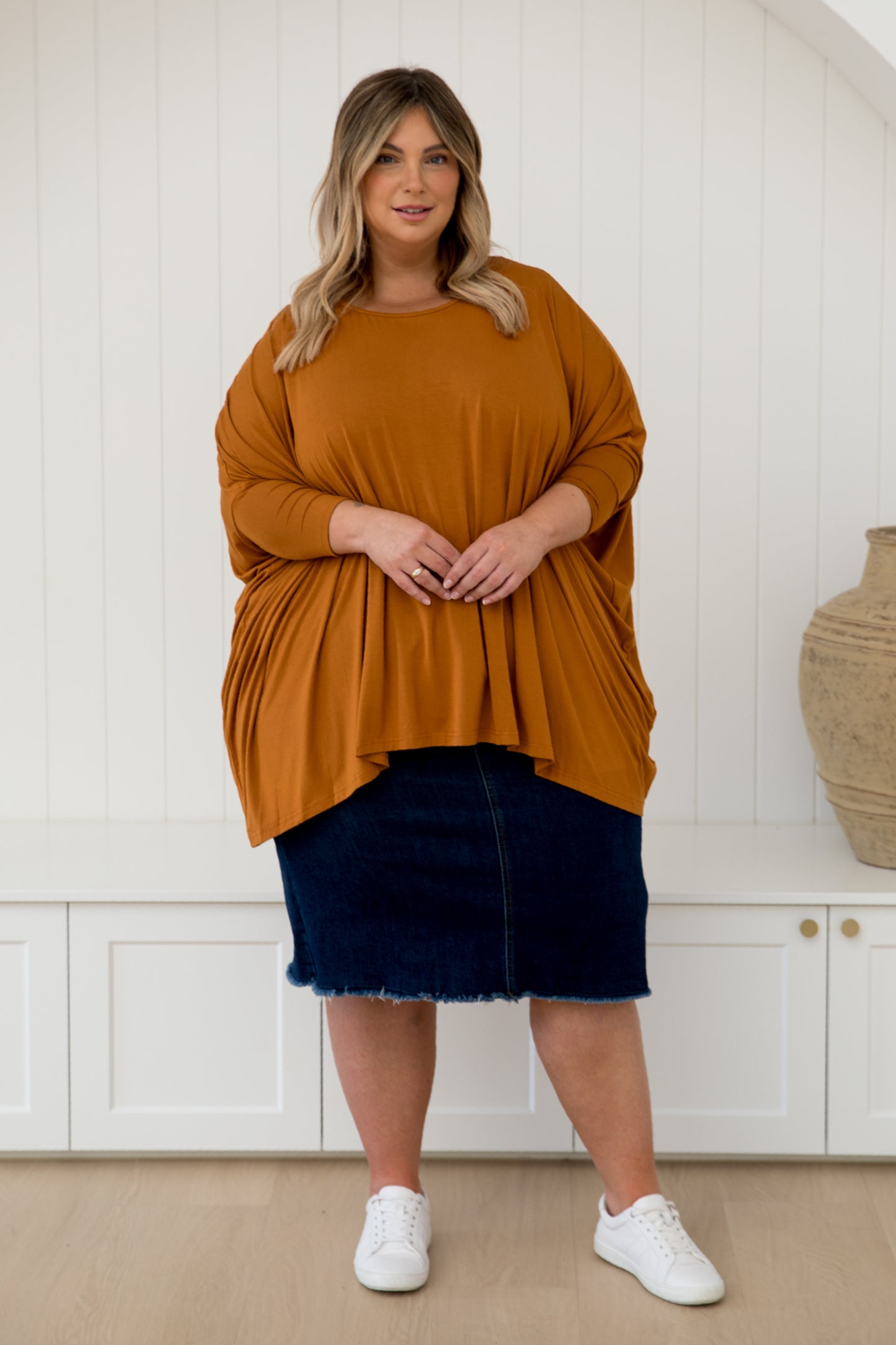 Long Sleeve Essential Top | Butterscotch